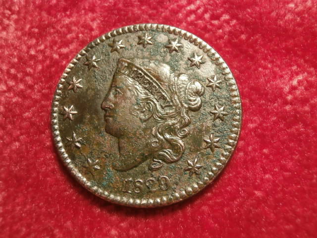 Snowbound---Pic.-Of-Dug-1829-Large-Cent---Better-Than-Usual